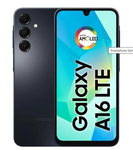 Smartphone Samsung Galaxy A16 128GB Preto 4GB RAM - sansung