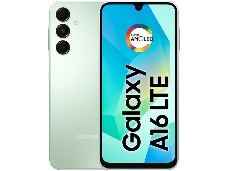 Smartphone Samsung Galaxy A16 256GB Verde Claro 8GB RAM 6,7" FHD+ Câm Tripla + Selfie 13MP Smartphone Samsung Galaxy A16 256GB Verde Claro 8GB RAM 6,7" FHD+ Câm Tripla + Selfie 13MP