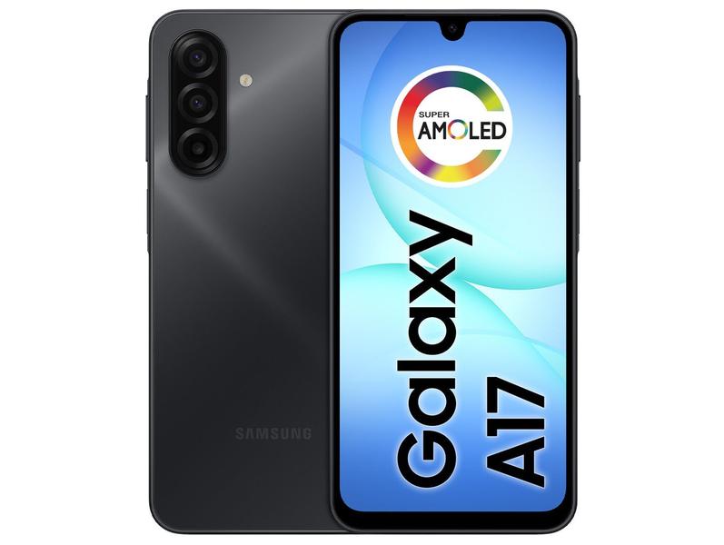 Smartphone Samsung Galaxy A17 128GB 4GB RAM Preto 6,7" Câm. Tripla + Selfie 13MP Smartphone Samsung Galaxy A17 128GB 4GB RAM Preto 6,7" Câm. Tripla + Selfie 13MP