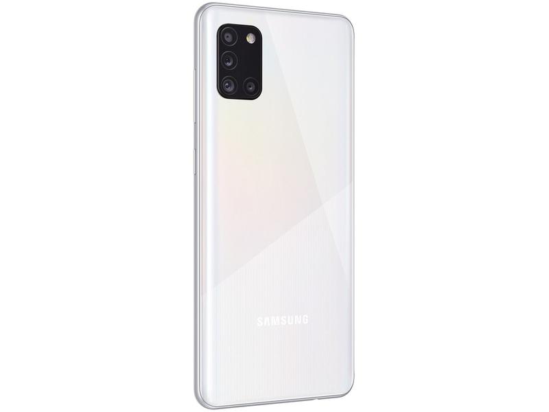 Imagem de Smartphone Samsung Galaxy A31 128GB Branco 4GB RAM 6,4" Câm. Quádrupla + Selfie 20MP Dual Chip