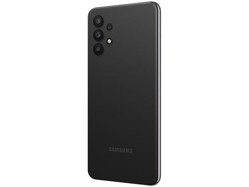Imagem de Smartphone Samsung Galaxy A32 128GB Preto 4G - 4GB RAM Tela 6,4” Câm. Quádrupla + Selfie 20MP