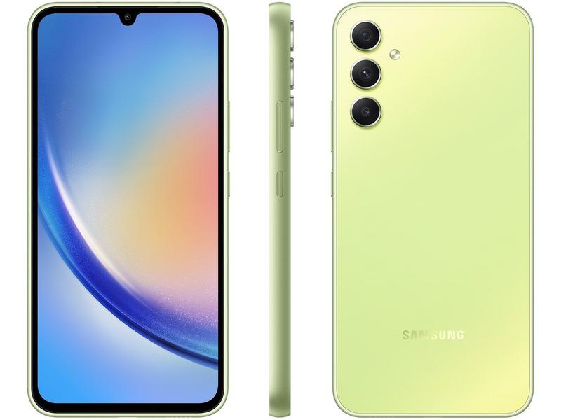 Smartphone Samsung Galaxy A34 128GB Verde Lima 5G Octa-Core 6GB RAM 6,6" Câm. Tripla + Sel... Smartphone Samsung Galaxy A34 128GB Verde Lima 5G Octa-Core 6GB RAM 6,6" Câm. Tripla + Sel...