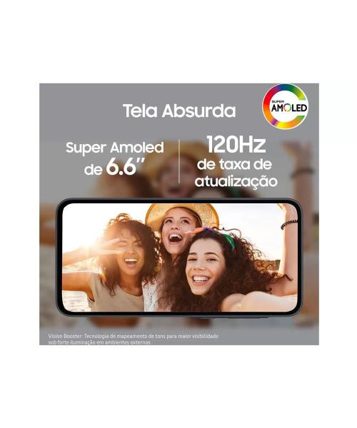 Smartphone Samsung Galaxy A35 5G 128GB 6.6" TriplaCâm 50+8+5MP Azul Imagem de Smartphone Samsung Galaxy A35 5G 128GB 6.6" TriplaCâm 50+8+5MP Azul