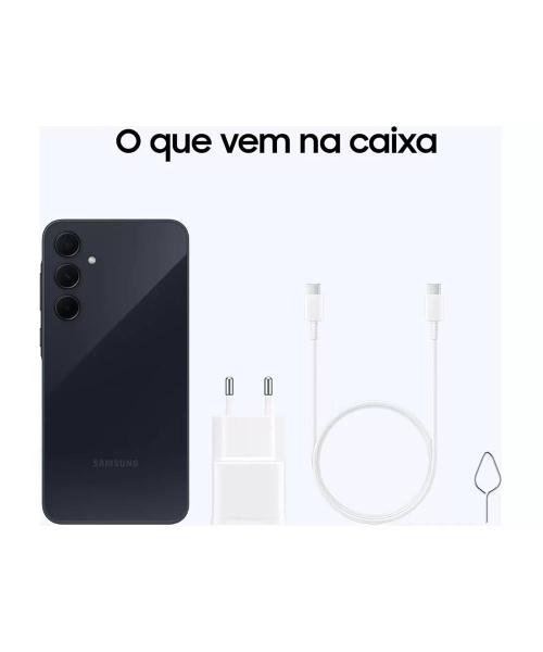 Imagem de Smartphone Samsung Galaxy A35 5G 128GB 6.6" TriplaCâm 50+8+5MP Marinho