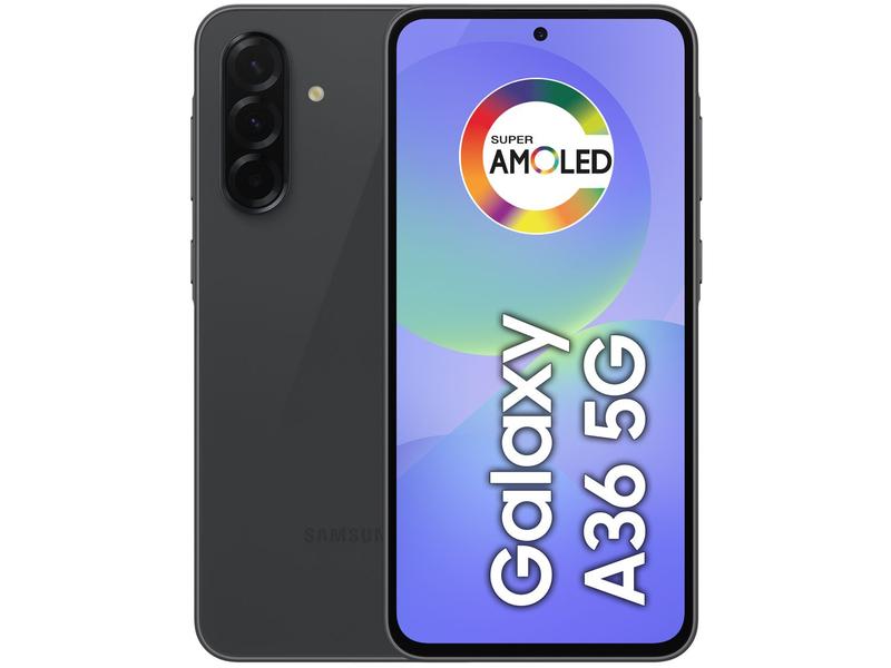 Smartphone Samsung Galaxy A36 128GB 5G 6GB RAM Preto 6,7" Câm. Tripla + Selfie 12MP Smartphone Samsung Galaxy A36 128GB 5G 6GB RAM Preto 6,7" Câm. Tripla + Selfie 12MP