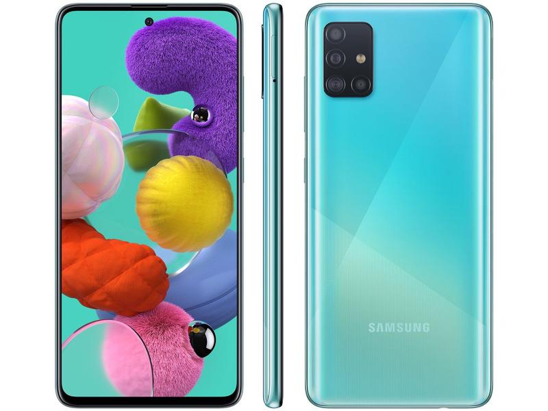 8360 Samsung Galaxy A51 SIMフリー Smartphone Samsung Galaxy A51 128GB Azul 4G 4GB RAM 6,5” Câm