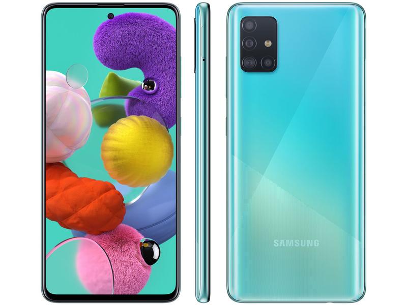 Smartphone Samsung Galaxy A51 128GB Azul 4G 4GB RAM 6,5”