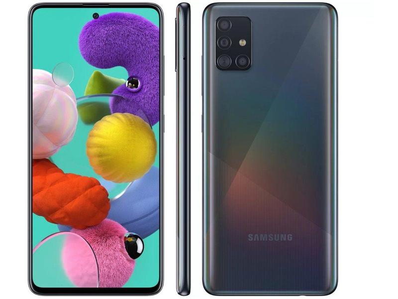 Smartphone Samsung Galaxy A51 128GB Preto 4G 4GB RAM 6,5” Câm