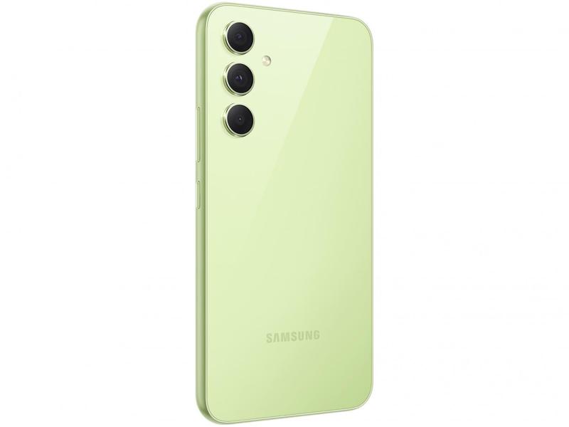 Imagem de Smartphone Samsung Galaxy A54 256GB Verde Lima 5G Octa-Core 8GB RAM 6,4" Câm. Tripla + Selfie 32MP Dual Chip