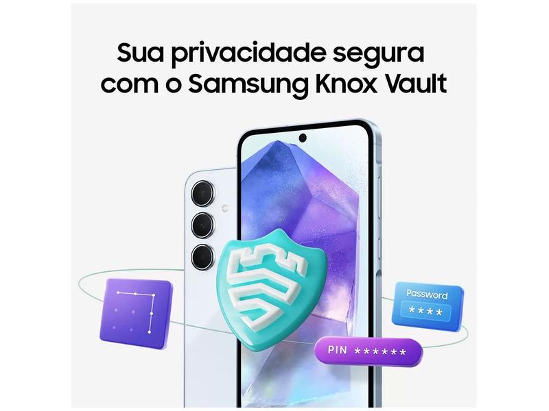 Imagem de Smartphone Samsung Galaxy A55 256GB Azul Claro