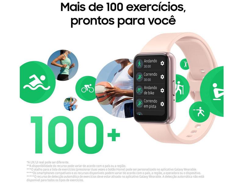 Smartphone Samsung Galaxy A55 256GB Azul Escuro - 5G 8GB RAM + Smartband Samsung Galaxy Fit3 Rosé Imagem de Smartphone Samsung Galaxy A55 256GB Azul Escuro