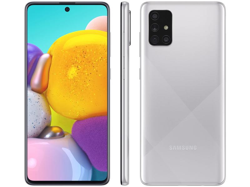 Imagem de Smartphone Samsung Galaxy A71 128GB Cinza 6GB RAM 6,7" Câm. Quádrupla + Selfie 32MP Dual Chip