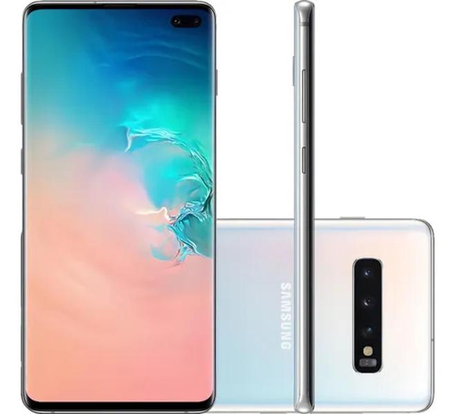 Smartphone Samsung Galaxy S10+ Tela 6.4 128gb 8gb Ram Cor Branco