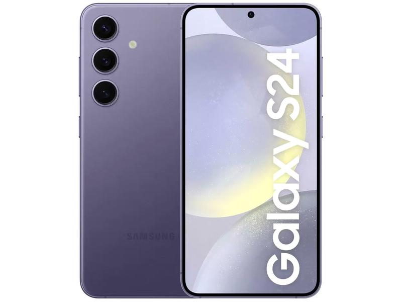 Smartphone Samsung Galaxy S24 6,2" Galaxy AI 128GB Violeta 5G 8GB RAM Câm. Tripla 50MP + S... Smartphone Samsung Galaxy S24 6,2" Galaxy AI 128GB Violeta 5G 8GB RAM Câm. Tripla 50MP + S...