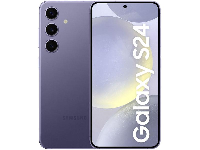 Smartphone Samsung Galaxy S24 6,2" Galaxy AI 256GB Violeta 5G 8GB RAM Câm. Tripla 50MP + S... Smartphone Samsung Galaxy S24 6,2" Galaxy AI 256GB Violeta 5G 8GB RAM Câm. Tripla 50MP + S...