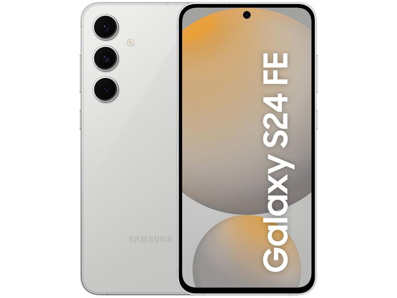Smartphone Samsung Galaxy S24 FE 128GB Cinza 5G 8GB RAM 6,7" Câm. Tripla + Selfie 10MP Smartphone Samsung Galaxy S24 FE 128GB Cinza 5G 8GB RAM 6,7" Câm. Tripla + Selfie 10MP
