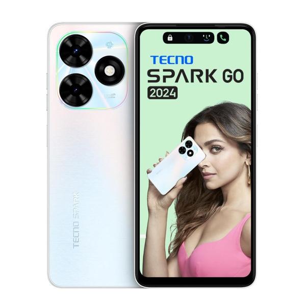 Imagem de Smartphone Spark Go 2024 Branco 128gb 4gb Display 6,6 pol - Tecno