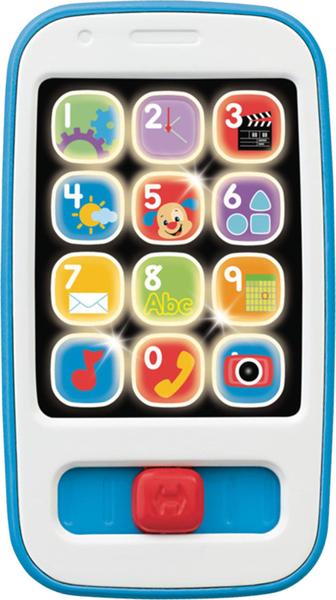 Imagem de Smartphone Toy Fisher-Price azul com mais de 30 músicas de 6 a 36 meses