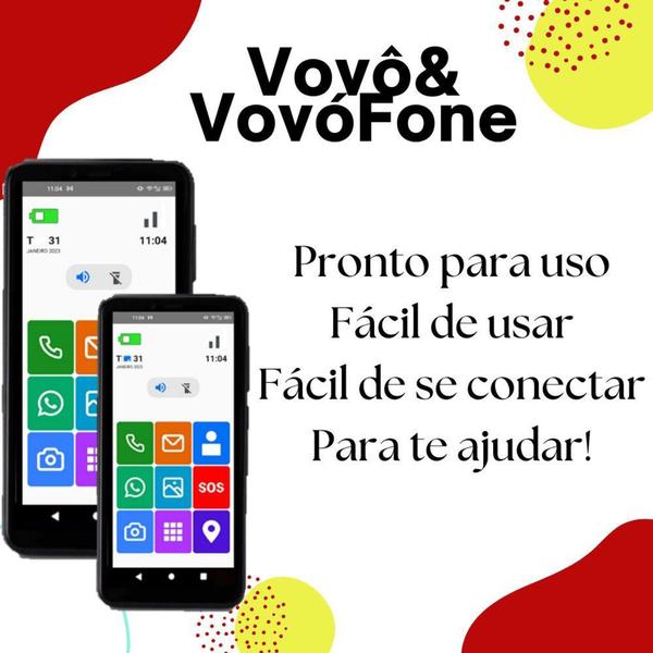 Imagem de Smartphone vovô&vovófone 16gb 4g icones grandes zap face insta - TCL