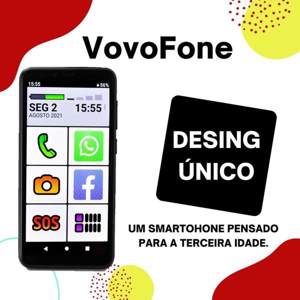 Imagem de Smartphone vovofone 64gb 4g grande 6.6 longa duração - INFINIX