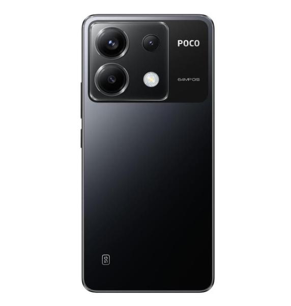 Imagem de Smartphone Xiaomi POCO X6 5G 8GB+256GB  NFC Snapdragon 7s Gen 2 Smartphone 120Hz FIow AMOLED 64MP Triple Camera With OIS (PRETO)