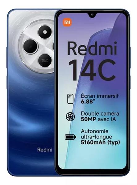 Imagem de Smartphone xiaomi redmi 14c br 4gb ram - azul