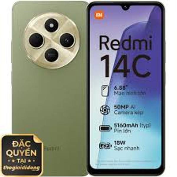 Imagem de Smartphone Xiaomi Redmi 14C Global 256GB / 8GB RAM Dual SIM Tela 6.88" - Green - Verde