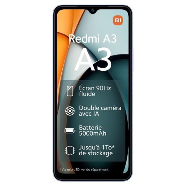 Imagem de Smartphone Xiaomi Redmi A3 128GB 4GB RAM Dual SIM  - Preto