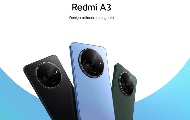 Imagem de Smartphone Xiaomi Redmi A3 - 128GB 4GB RAM Dual Sim 