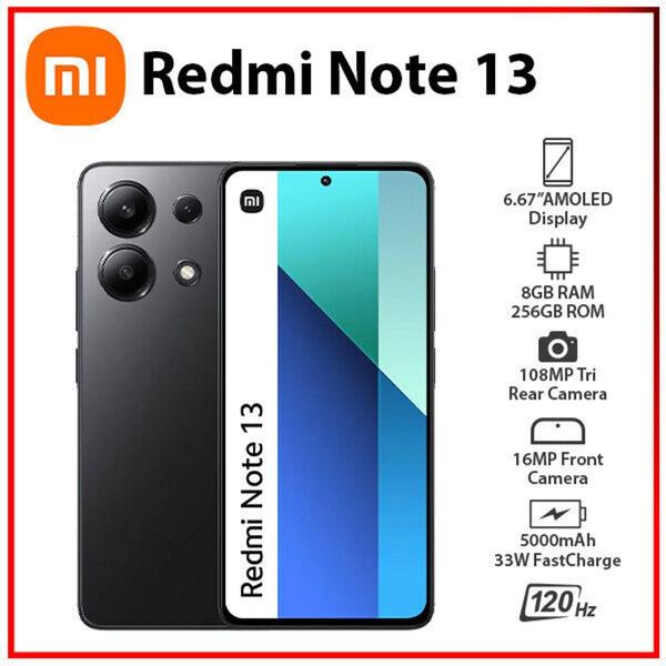 Imagem de Smartphone Xiaomi Redmi Note 13 256GB (8GB RAM) Midnight Black (Preto)