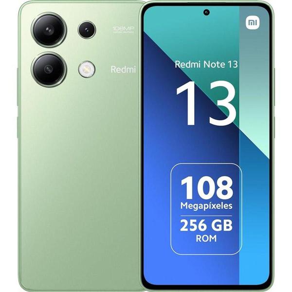 Imagem de Smartphone Xiaomi Redmi Note 13 256GB - 8GB Ram - (Mint Green) Verde