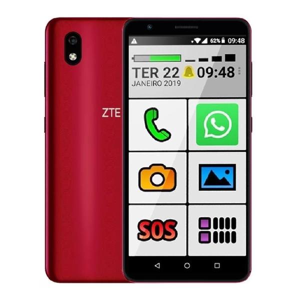 Imagem de Smartphone Zte Celular Para Idoso 32gb Botao Grande Fone Sos