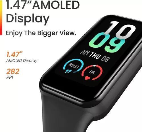 Imagem de Smartwatch Amazfit Band 7 IOS E ANDROID arco preto de vidro temperado