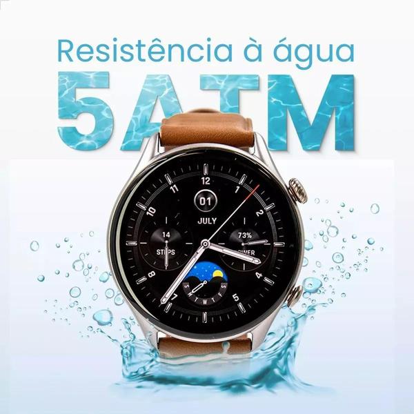 Imagem de Smartwatch AmazfitGtr 4 New A2040 Com Gps E Pulseira Couro