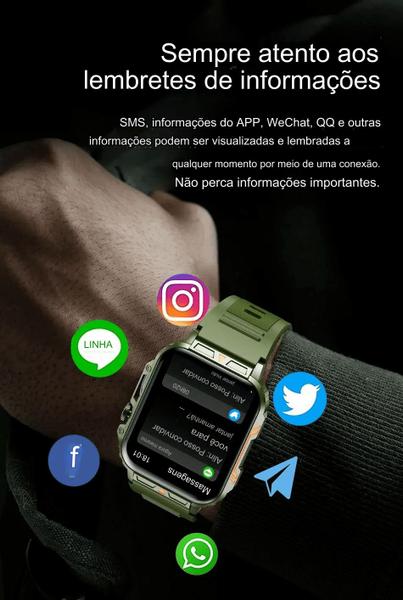 Imagem de SmartWatch Colmi Esportivo À Prova D'Água IP68 Bluetooth ECG