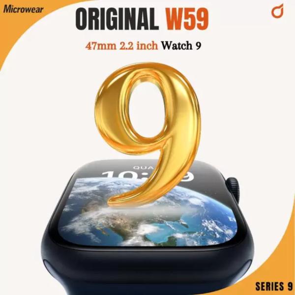 Imagem de Smartwatch Digital W59 Pro Series 9 Nfc Gps 47mm Lançamento