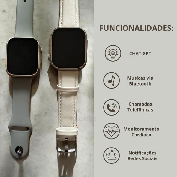 Imagem de Smartwatch Feminino e Masculino Hw Ultra Mini 2 com NFC