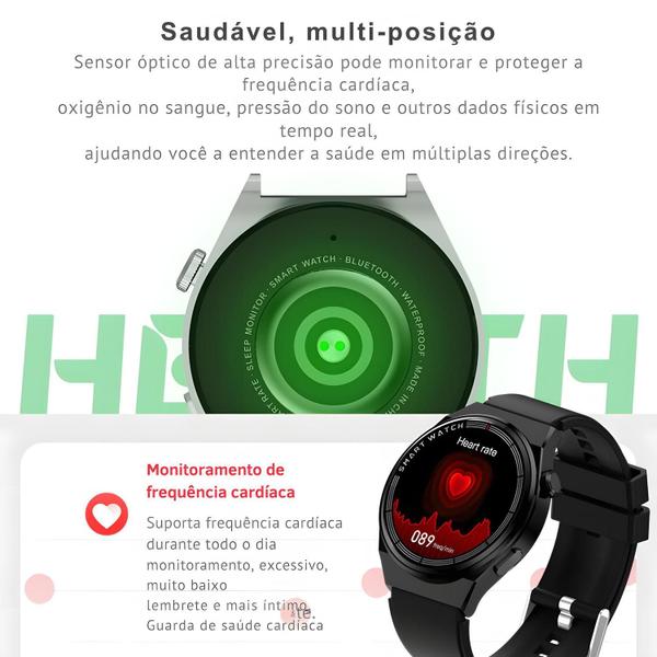 Imagem de Smartwatch GT3 MAX Porsche Style  AMOLED, GPS, NFC  Relógio Esportivo Unissex para Estilo e Conectividade