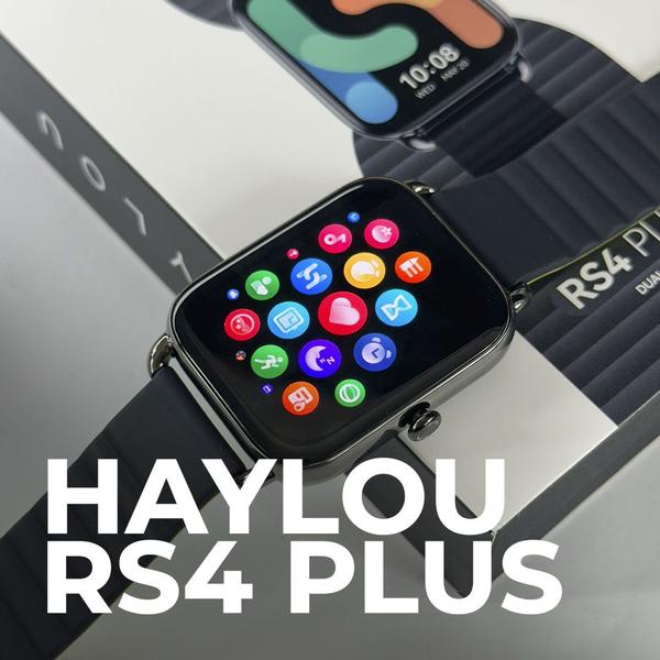 Imagem de SmartWatch Haylou RS4 Plus Preto, Tela Amoled, a Prova D'Água, Bateria de Longa Duração