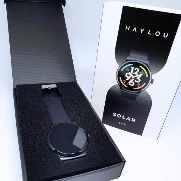 Imagem de Smartwatch Haylou Solar Lite esportivo prova d'água para android e iOs bateria longa duração