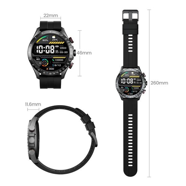 Imagem de Smartwatch Haylou Solar Pro Tela Amoled 1.43, Faz e Recebe Lig, BT 5.3