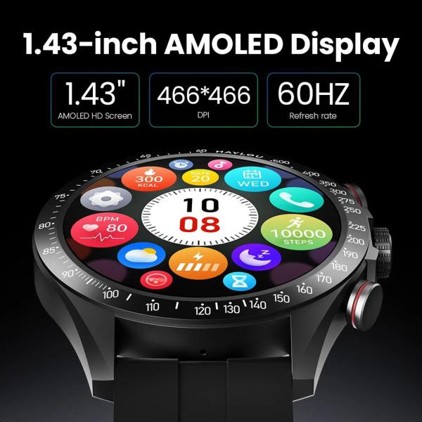 Imagem de Smartwatch Haylou Solar Pro Tela Amoled 1.43 Faz Ligaçao