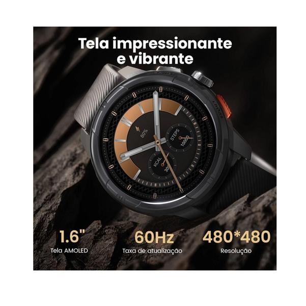 Smartwatch Haylou Solar Ultra, GPS Integrado, Conexão Strava