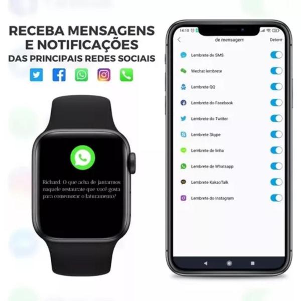 Imagem de Smartwatch HW Ultra Mini 2  Monitore sua saúde em tempo real!