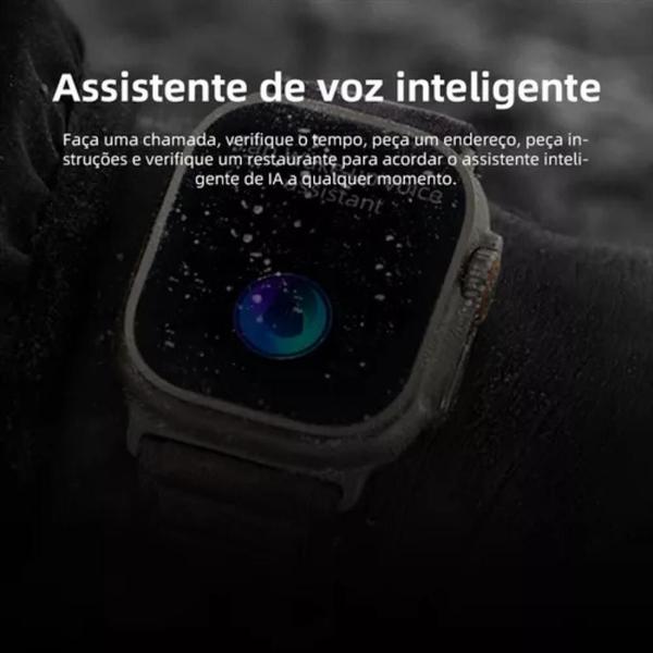 Imagem de Smartwatch Hw12 Ultra 3 ChatGPT Lançamento 2025  C/2 Pulseiras