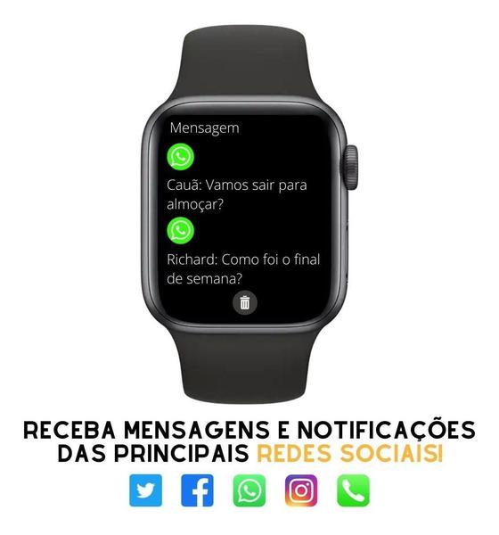 Smartwatch Hw16 Relogio De Pulso Digital Rosa Celular Android Ios Bluetooth 42mm + Pulseira Extra Imagem de Smartwatch Hw16 Relogio De Pulso Digital Rosa Celular Android Ios Bluetooth 42mm + Pulseira Extra