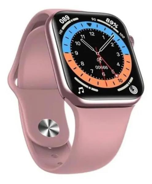 Smartwatch Hw16 Relogio De Pulso Digital Rosa Celular Android Ios Bluetooth 42mm + Pulseira Extra Imagem de Smartwatch Hw16 Relogio De Pulso Digital Rosa Celular Android Ios Bluetooth 42mm + Pulseira Extra