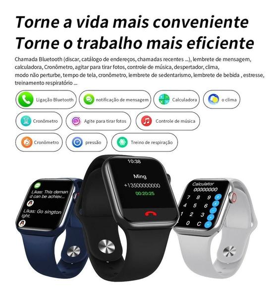 Smartwatch Hw16 Relogio De Pulso Digital Rosa Celular Android Ios Bluetooth 42mm + Pulseira Extra Imagem de Smartwatch Hw16 Relogio De Pulso Digital Rosa Celular Android Ios Bluetooth 42mm + Pulseira Extra