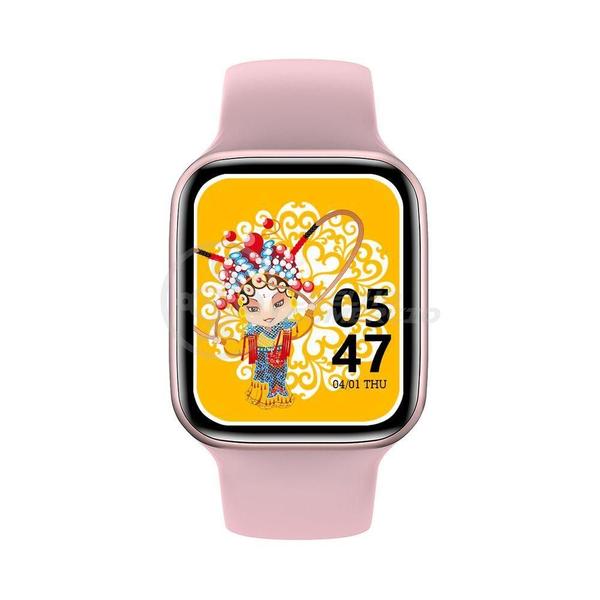 Imagem de Smartwatch Hw22 Rosa Troca Pulseira Android Ios Cardíaco