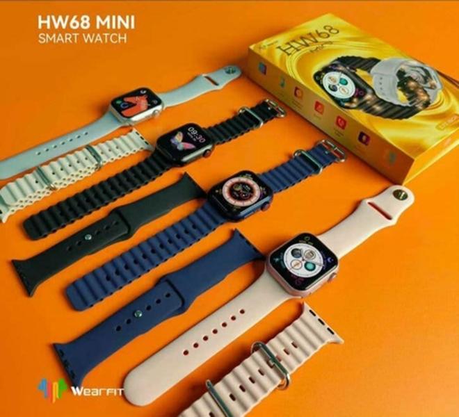 Imagem de Smartwatch HW68 Mini 41mm 2 pulseiras + película Tela Infinita Ligação Rede Social Esporte